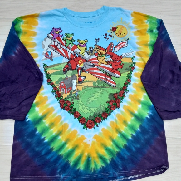 Gratetful dead biplane long-sleeved shirt - Picture 2 of 15